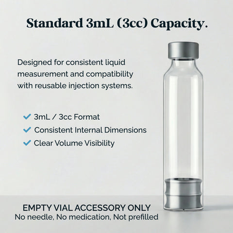 Sterile Peptide Pen Vials/Cartridges – 3 mL (10 Pack)